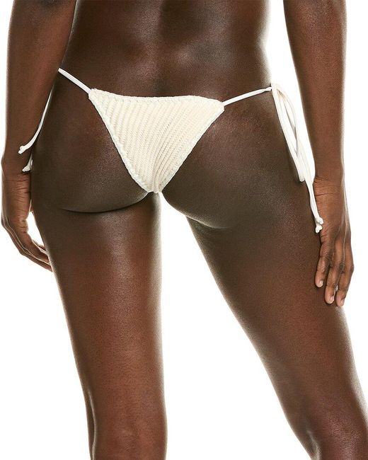 WeWoreWhat Brown Tie Bikini Top