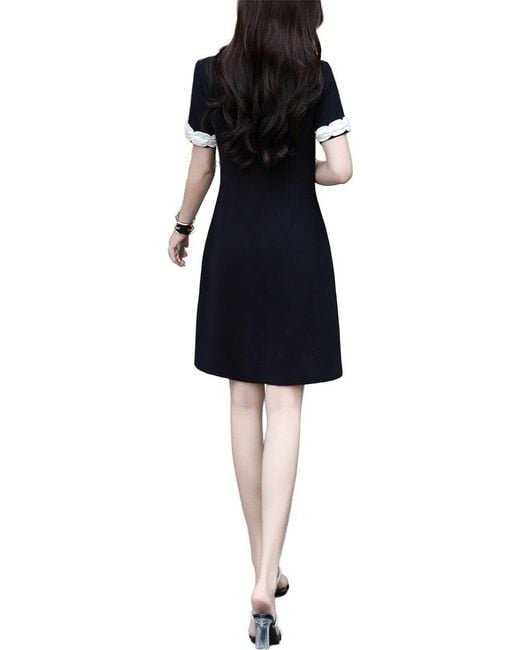 BURRYCO Blue Short Sleeve Mini Dress