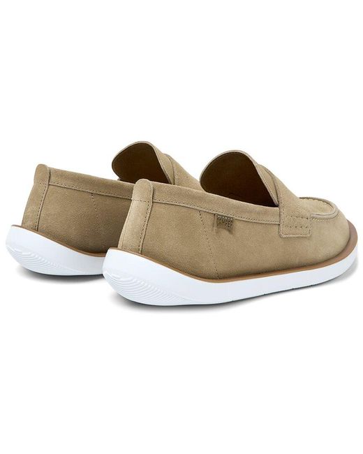 Camper White Wagon Leather Moccasin for men