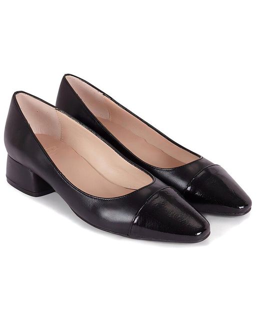 Menina Step Black Berta Leather Pump