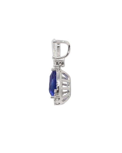 Gregg Ruth Blue 14K 1.14 Ct. Tw. Diamond & Sapphire Pendant