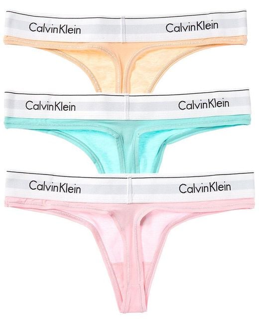 Calvin Klein Pink 3Pk Icon Thong