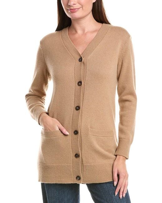 Lafayette 148 New York Natural Cashmere & Wool Cardigan