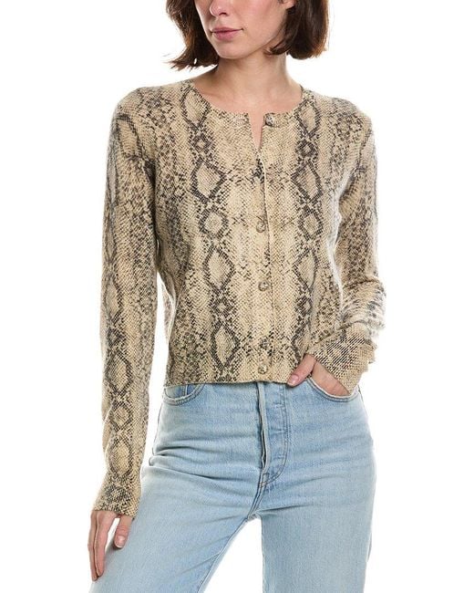 FRAME Blue Frame The Cashmere Snake Cardigan
