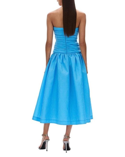 Rachel Gilbert Blue Sophia Flared Dress