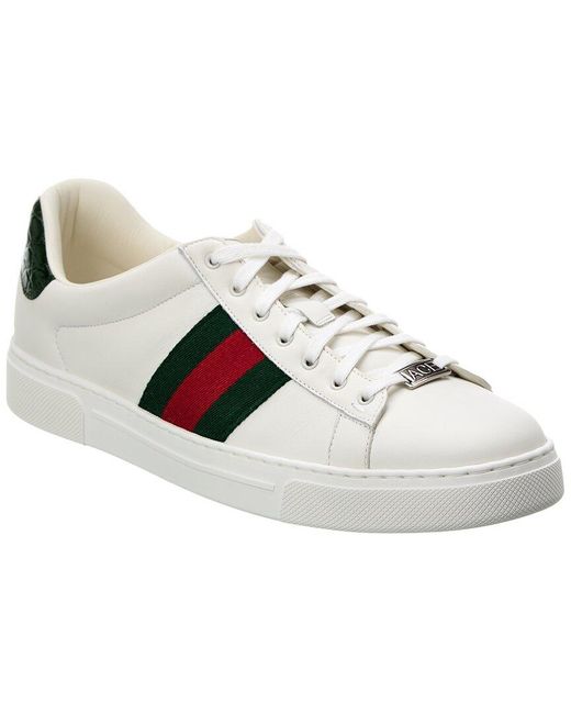 Gucci White Ace Leather Sneaker for men