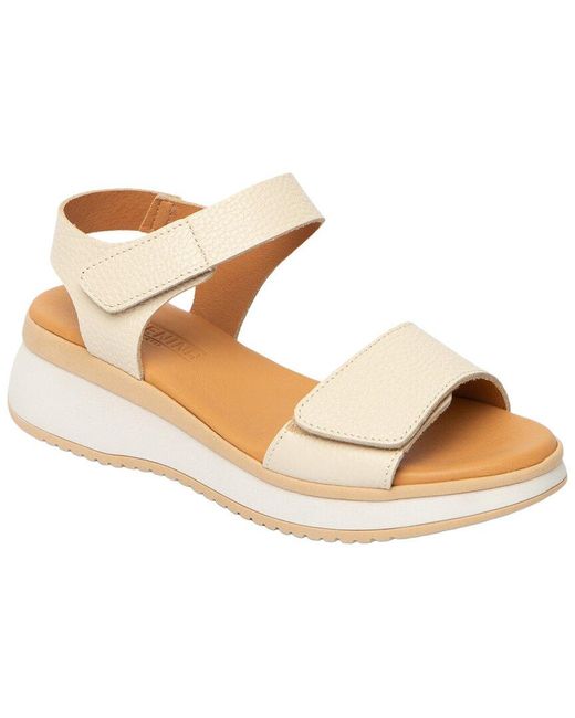 Menina Step Metallic Napoli Leather Sandal