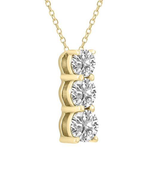 Lab Grown Diamonds White 14k 1.00 Ct. Tw. Lab Grown Diamond Necklace