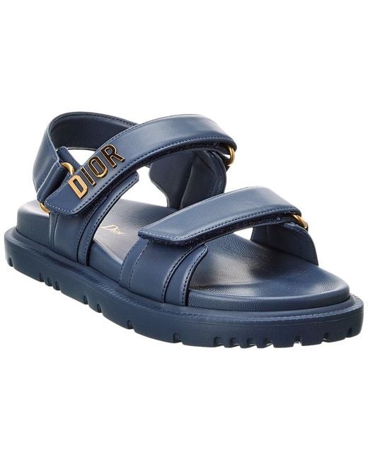 Dior Blue Act Leather Sandal