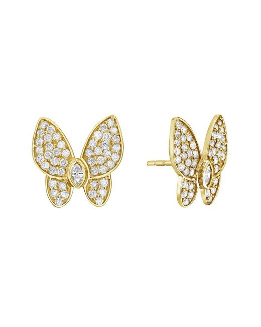 Forever Creations USA Inc. Metallic Forever Creations 14k 0.68 Ct. Tw. Diamond Studs