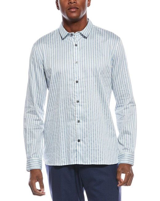 John Varvatos Blue Ross Slim Fit Sport Shirt for men