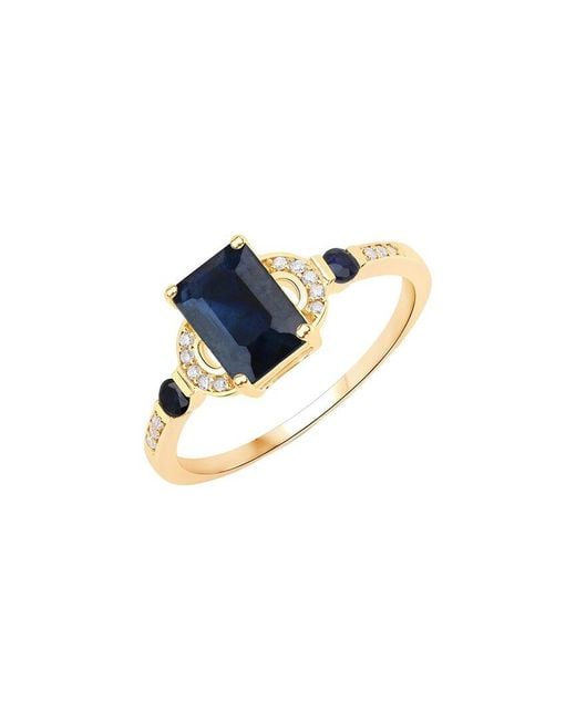 Diana M Blue Fine Jewelry 14k 1.64 Ct. Tw. Diamond & Sapphire Ring