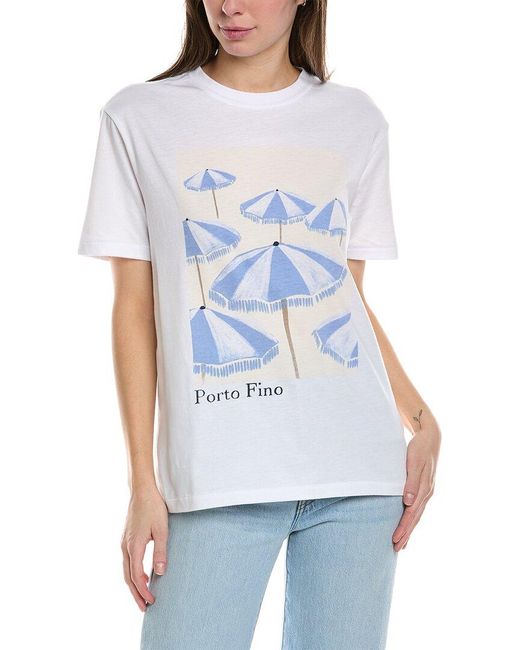 Wildfox Blue Porto Fino T-shirt