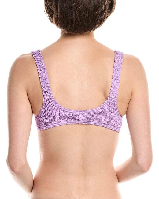 Bondeye Purple Ring Scout Crop Bikini Top