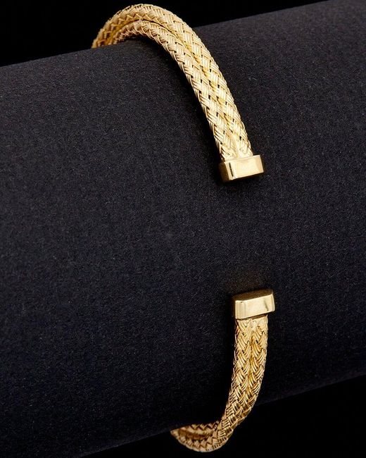 Meshmerise Blue 18k Over Silver 0.2 Ct. Tw. Diamond Bracelet