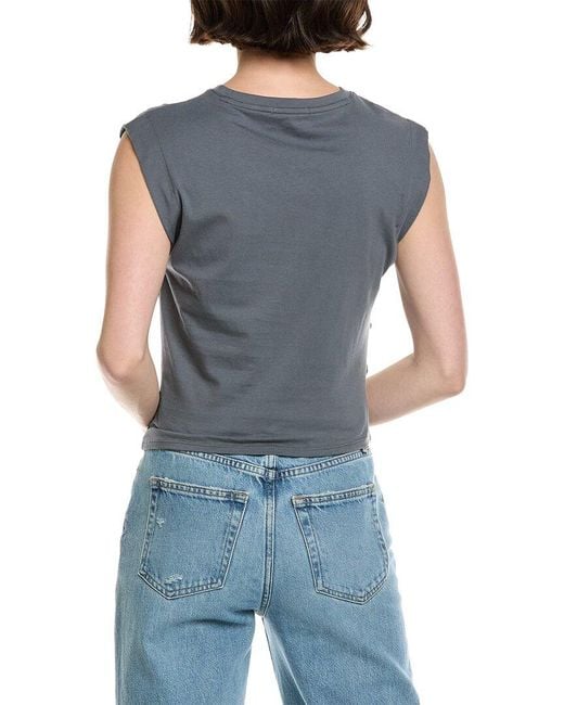 Rag & Bone Blue Mia Cropped Tank