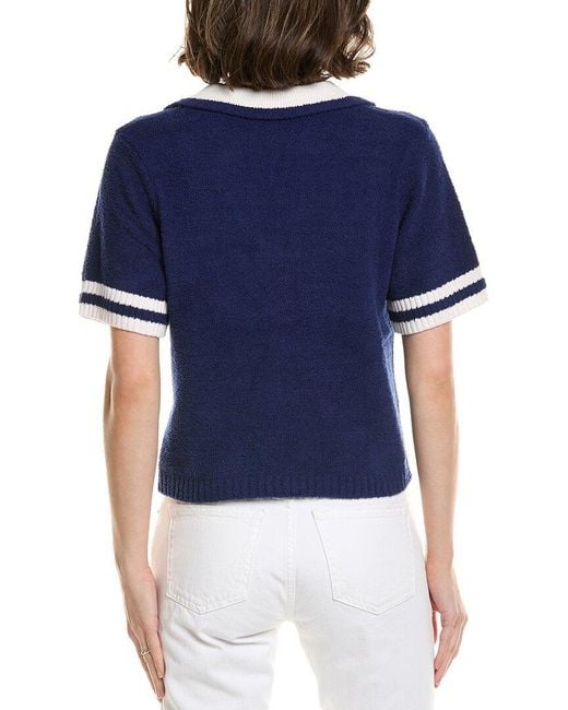 Central Park West Blue Bianca Polo Shirt