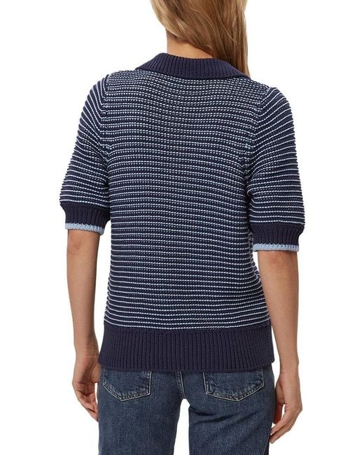 Michael Stars Blue Marley Collared Shirt