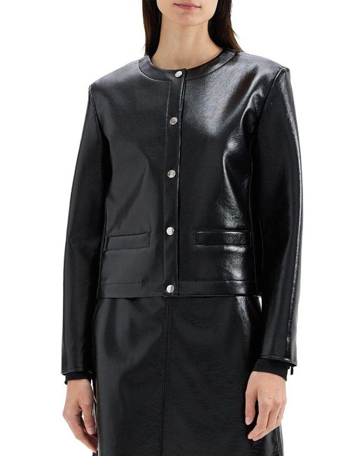Theory Black Crop Jacket