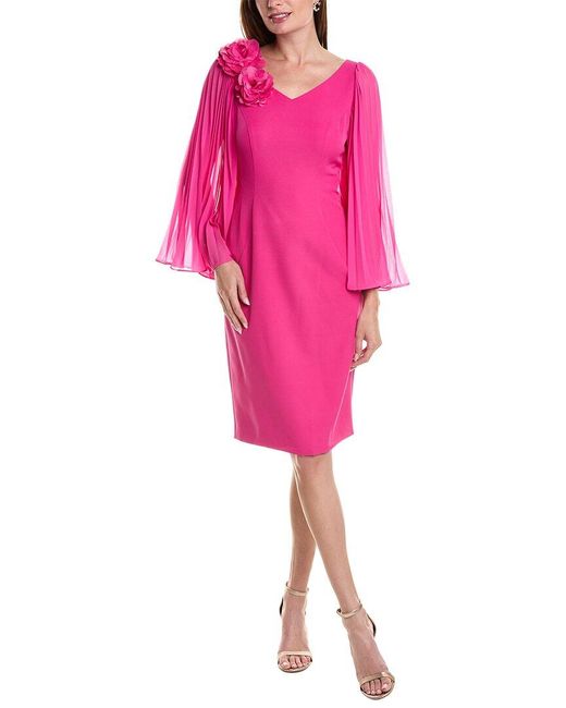 Rene Ruiz Pink Cocktail Sheath Dress