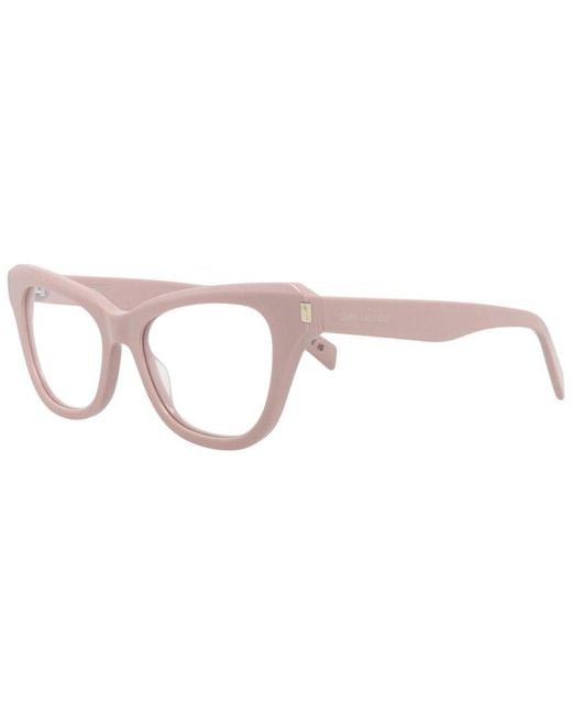 Saint Laurent Pink 52Mm Optical Frames