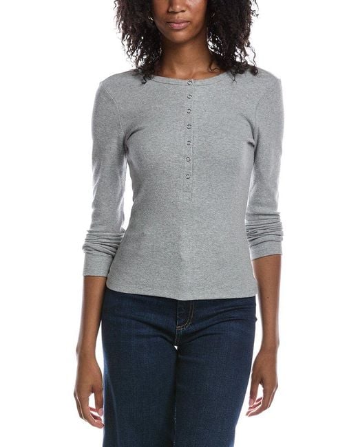 Z Supply Gray Stella Henley