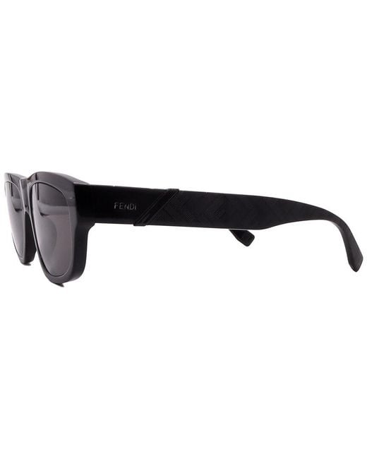 Fendi Black Fe40157I 56Mm Sunglasses for men