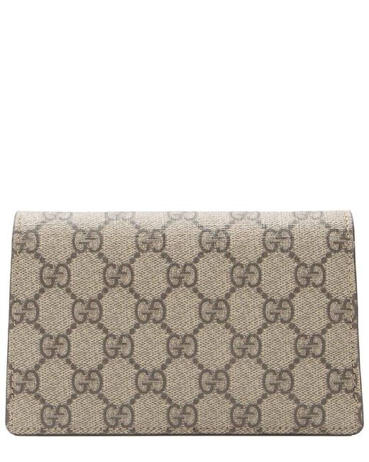 Gucci Gray Beige GG Supreme Canvas Dionysus Mini Shoulder Bag (authentic Pre-loved)
