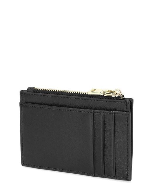 Tiffany & Fred Paris Black Leather Wallet