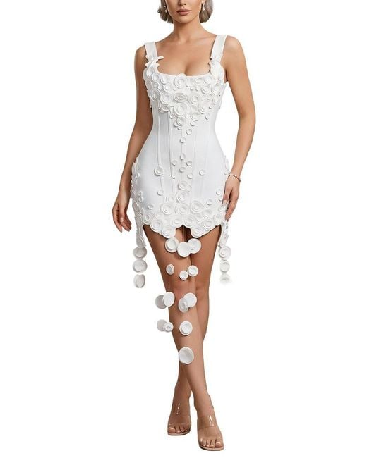 Amanda Royal White Midi Dress