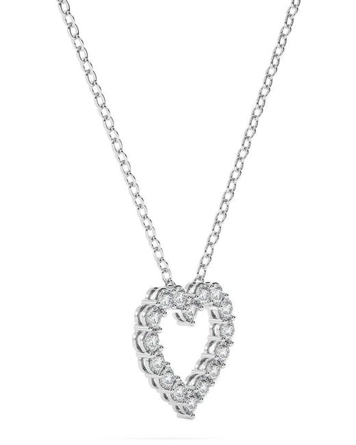 Lab Grown Diamonds Metallic 14K 0.25 Ct. Tw. Lab-Grown Diamond Necklace