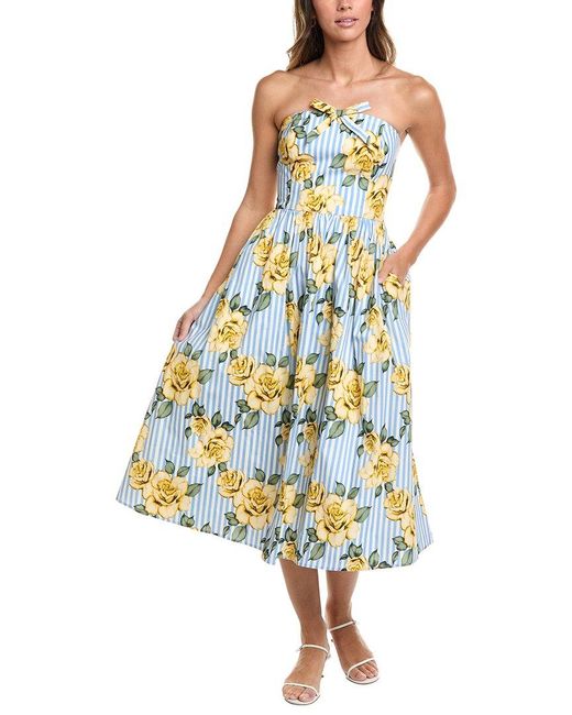 Hutch White Sommer Midi Dress