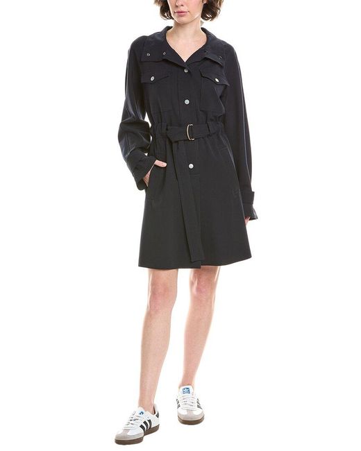 Weekend by Maxmara Brioso Wool-Blend Mini Dress in Black | Lyst