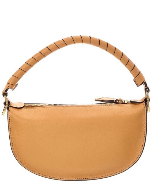 Chloé Brown Marcie Mini Leather Shoulder Bag