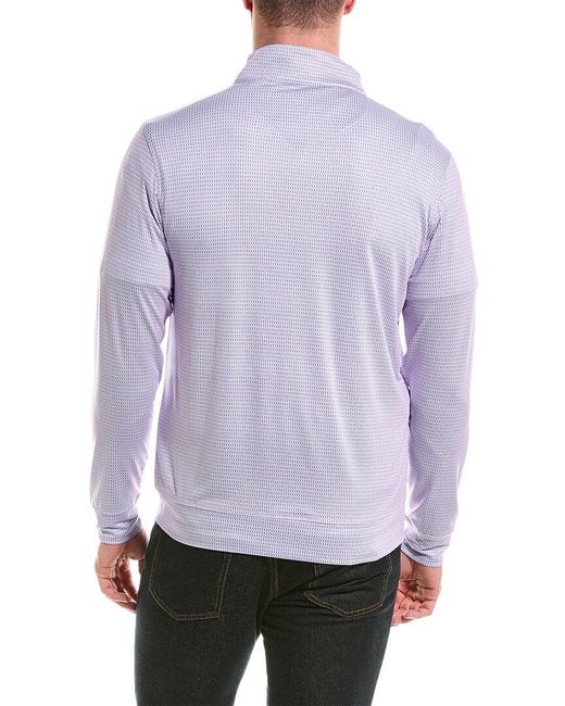 Tailorbyrd Purple Performance 1/4-zip Pullover for men