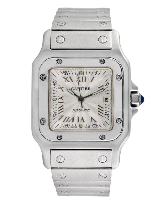 Cartier Vintage Santos Galbee Stainless 