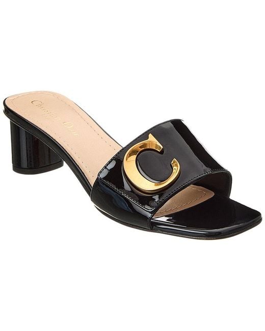 Dior Black C'est Patent Sandal