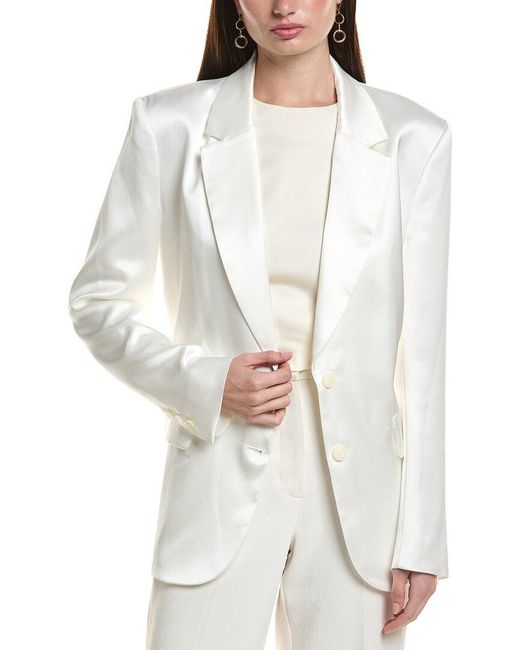 Ba&sh White Greg Blazer