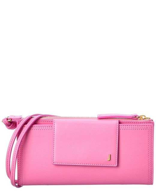 Jacquemus Le Pichoto Leather Continental Wallet in Pink | Lyst Canada
