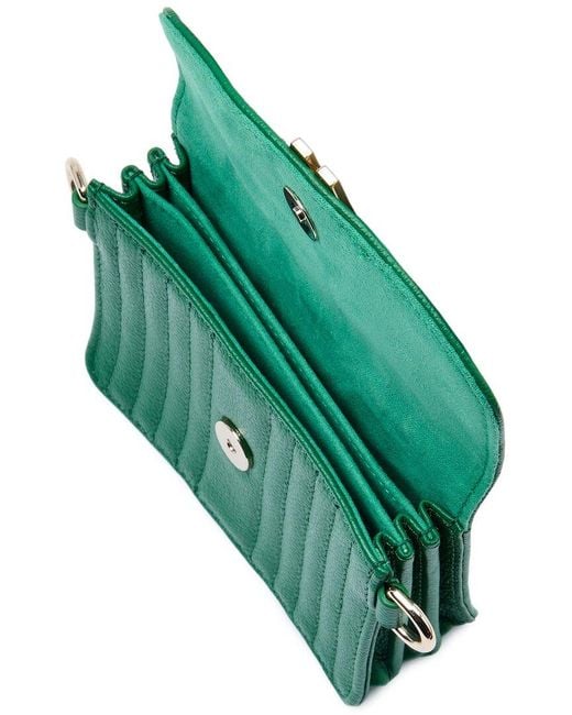 Wolf Green 1834 Mimi Mini Bag With Wristlet In Forest