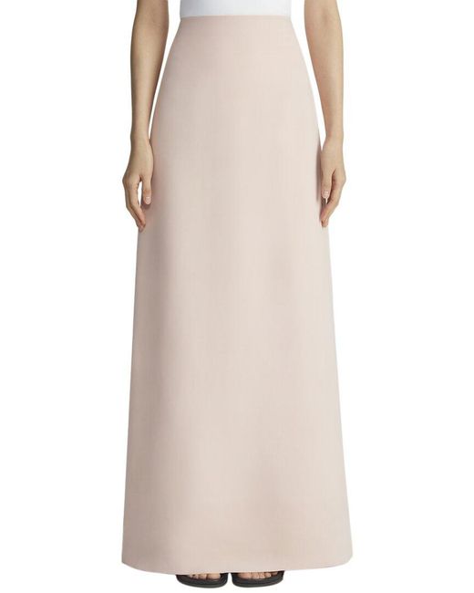 Lafayette 148 New York Natural High Waisted Silk-Blend Maxi Skirt