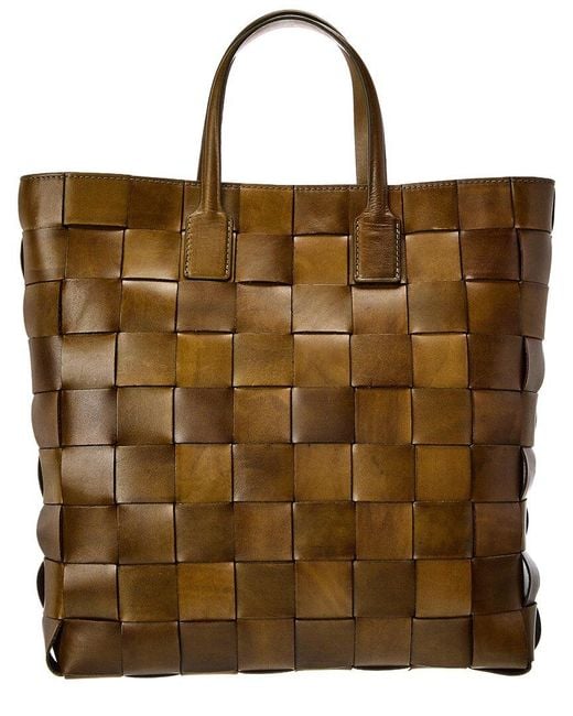 Dragon Diffusion Brown Pino Leather Tote