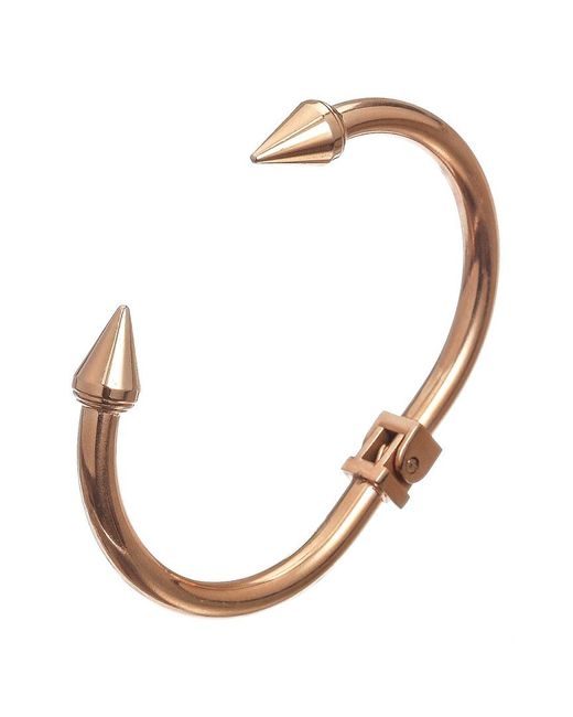 Eye Candy LA White Luxe Collection Titanium Erin Spike Cuff