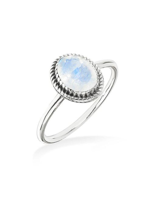 TIRAMISU White 1.00 Ct. Tw. Moonstone Solitaire Ring