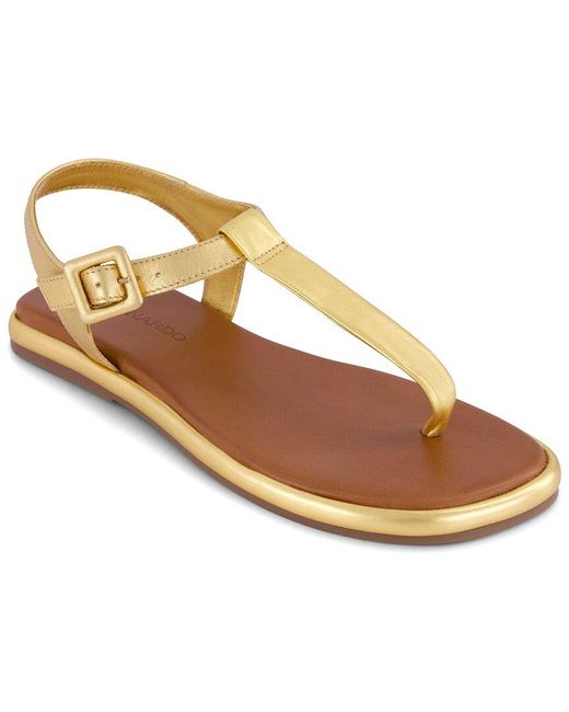 Bernardo Metallic Tucson Leather Sandal