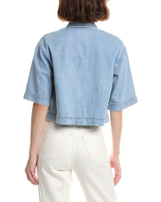 Rag & Bone Blue Lana Denim Top