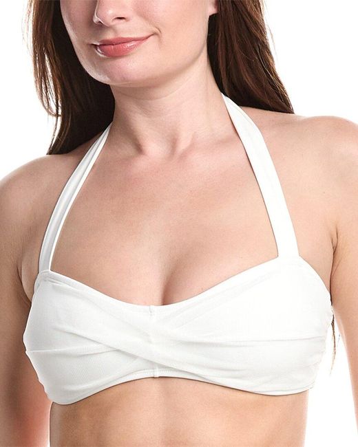 Hutch White Draper Top