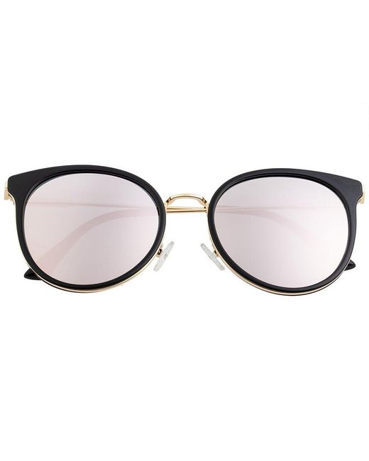 Bertha Metallic Brielle 55mm Polarized Sunglasses