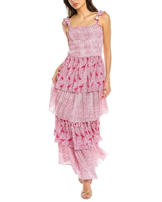 ASH & EDEN Pink Polina Maxi Dress