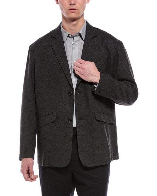 Rag & Bone Black Shift Flannel Blazer for men